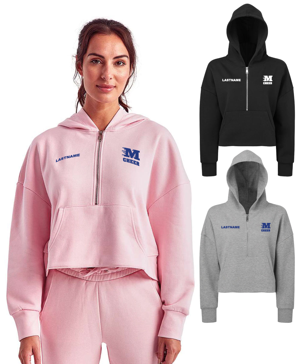 Middlesex H.S. Cheer - Embroidered Women's Half-Zip Hooded